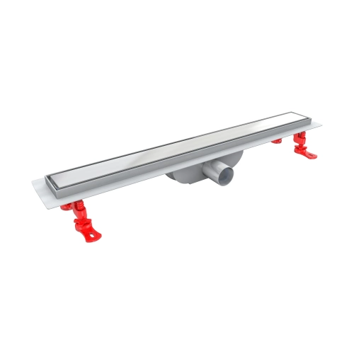 Odpływ liniowy Alfa Linear 700 mm z dwustronnym rusztem, inox