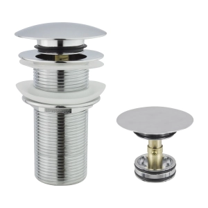 Korek klik-klak umywalkowy 110 mm, chromowany
