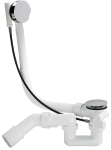 Automatyczny syfon wannowy Viega Simplex 50 mm – chromowany