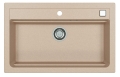 ATROX 40 kol. 22 PIASEK zlew Granital (790 x 500) 1 kom. z syfonem POP-UP 3 1/2"