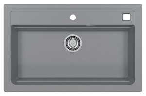 ATROX 40 kol. 81 BETON zlew Granital (790 x 500) 1 kom. z syfonem POP-UP 3 1/2"