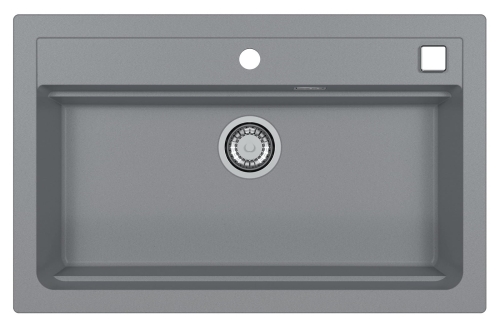 ATROX 40 kol. 81 BETON zlew Granital (790 x 500) 1 kom. z syfonem POP-UP 3 1/2"