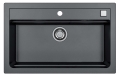 ATROX 40 kol. 91 CZARNY zlew Granital (790 x 500) 1 kom. z syfonem POP-UP 3 1/2"