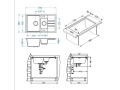 Intermezzo 70 biały 11 (78x48) z syfonem manualnym