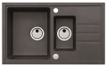 Intermezzo 70 czarny 91 (78x48) z syfonem manualnym