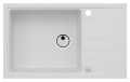 Intermezzo 130 biały 11 (78x48) z syfonem manualnym