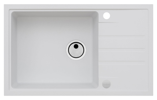Intermezzo 130 biały 11 (78x48) z syfonem manualnym