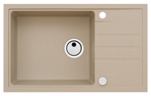Intermezzo 130 beż 55 (78x48) z syfonem manualnym