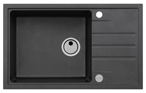 Intermezzo 130 czarny 91 (78x48) z syfonem manualnym