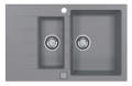 CADIT 70 kol. 81 BETON (790x500) zlew Granital 1,5 kom. z syfonem POP-UP 3 1/2"