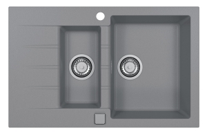 CADIT 70 kol. 81 BETON (790x500) zlew Granital 1,5 kom. z syfonem POP-UP 3 1/2"