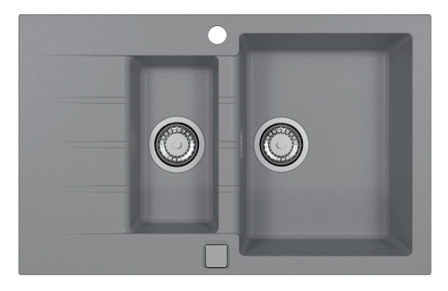 CADIT 70 kol. 81 BETON (790x500) zlew Granital 1,5 kom. z syfonem POP-UP 3 1/2"