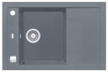 FORMIC 30 kol. 04 steel (76x50) zlew Granital+ 1kom. z syfonem POP-UP