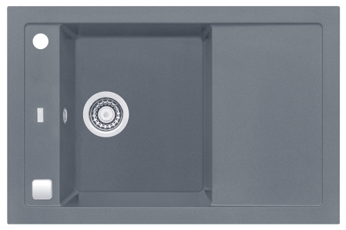FORMIC 30 kol. 04 steel (76x50) zlew Granital+ 1kom. z syfonem POP-UP