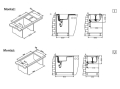 FORMIC 30 kol. 04 steel (76x50) zlew Granital+ 1kom. z syfonem POP-UP