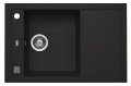 FORMIC 30 kol. deep black (76x50) zlew Granital z syfonem POP-UP
