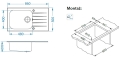 GLASSIX 40 PUSH UP 860x500mm satyna - biały