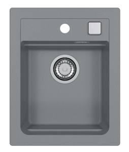 ATROX 10 kol. 81 BETON zlew Granital (400 x 500) 1 kom. z syfonem POP-UP 3 1/2"