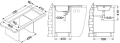 BASIC 170 SAT fi 114 78x43,5 1K zlew wpuszczany stalowy + syfon manualny