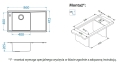 STRICTO 20 SAT QC L 860x472 zlew wpuszczany F/S + syfon Quick Close