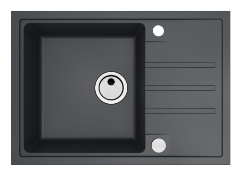 Intermezzo 40 czarny 91 (68x48) z syfonem manualnym