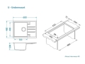 Intermezzo 40 czarny 91 (68x48) z syfonem manualnym