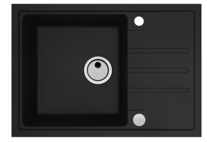 Intermezzo 40 deep black (68x48) z syfonem manualnym