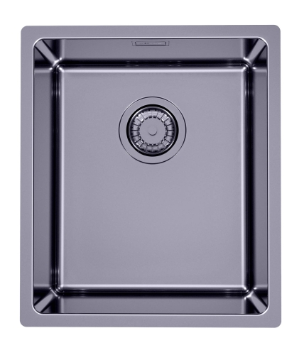 Monarch KOMBINO 20 ANTRACYT zlewozmywak stalowy 380x440mm