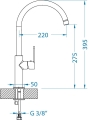 ARC 80 czarny bateria kuchenna