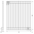 Ociekacz mata ALL ROUND mini 325X275 - CZARNY MAT