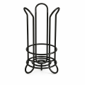 Stojak na papier toaletowy wolnostojący  czarny metalowy loft podłogowy