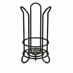 Stojak na papier toaletowy wolnostojący  czarny metalowy loft podłogowy
