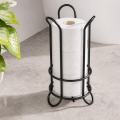 Stojak na papier toaletowy wolnostojący  czarny metalowy loft podłogowy