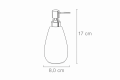 Złoty ceramiczny dozownik na mydło płyn ELEGANT 350 ML glamour stojący