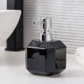 Dozownik do mydła płynu czarny 300 ml ceramiczny elegancki łazienka