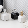 Dozownik do mydła płynu czarny 300 ml ceramiczny elegancki łazienka