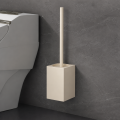 Szczotka WC biała aluminium stojąca lub ścienna, wymienna